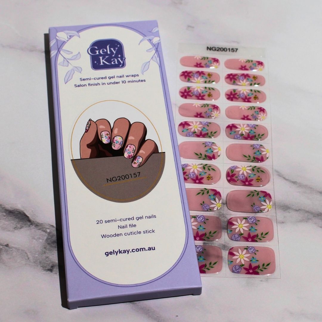 Flower Garden Semi Cured Gel Nail Kit