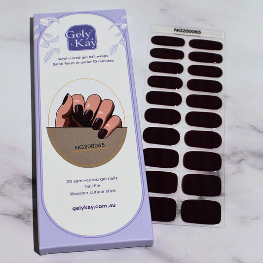 Royal Plum Semi Cured Gel Nail Kit
