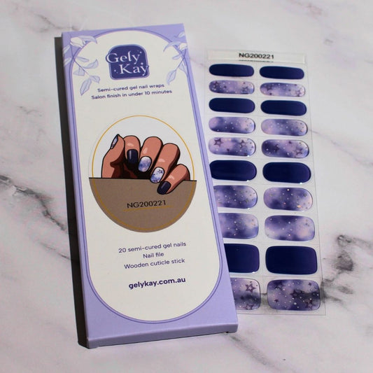 Night Sky Semi Cured Gel Nail Kit